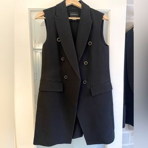 CLUB MONACO blazer vest in black